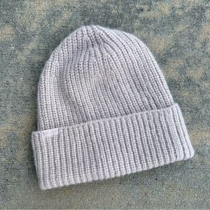 Madewell Alpaca Blend Cuffed Beanie, Heather Quartz NEVER WORN!